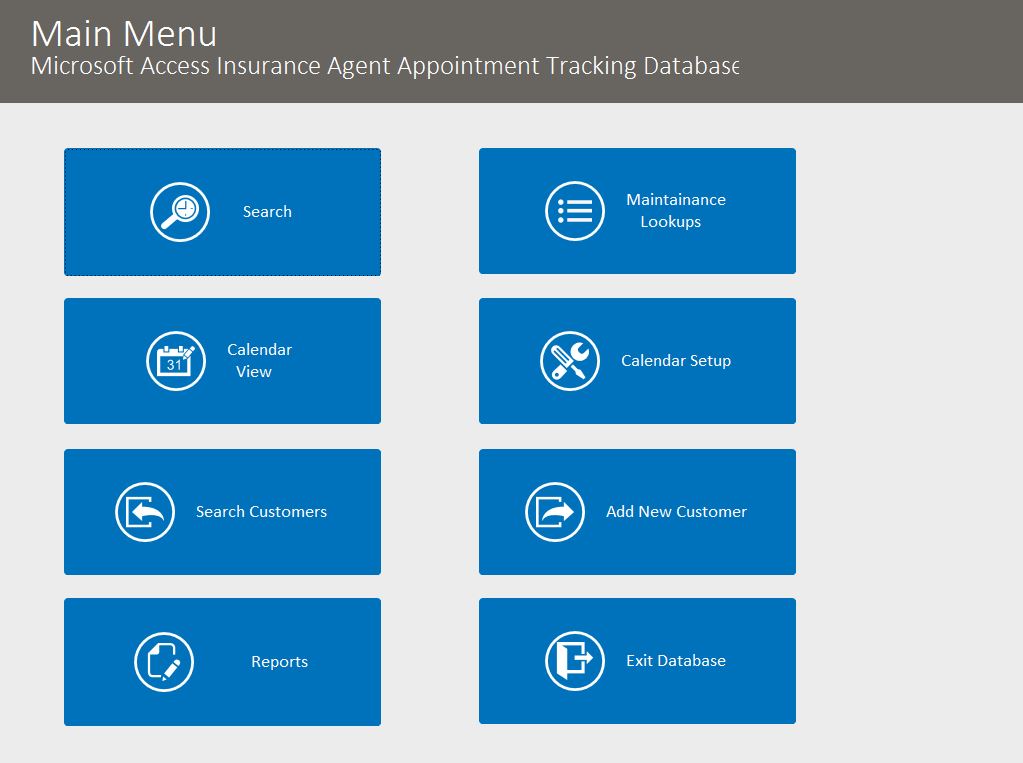Insurance Agent Appointment Tracking Database Template | Insurance Agent Database